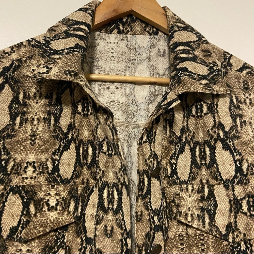 Unknown Brand Sample Snake Print Jacket Size Small - image 2